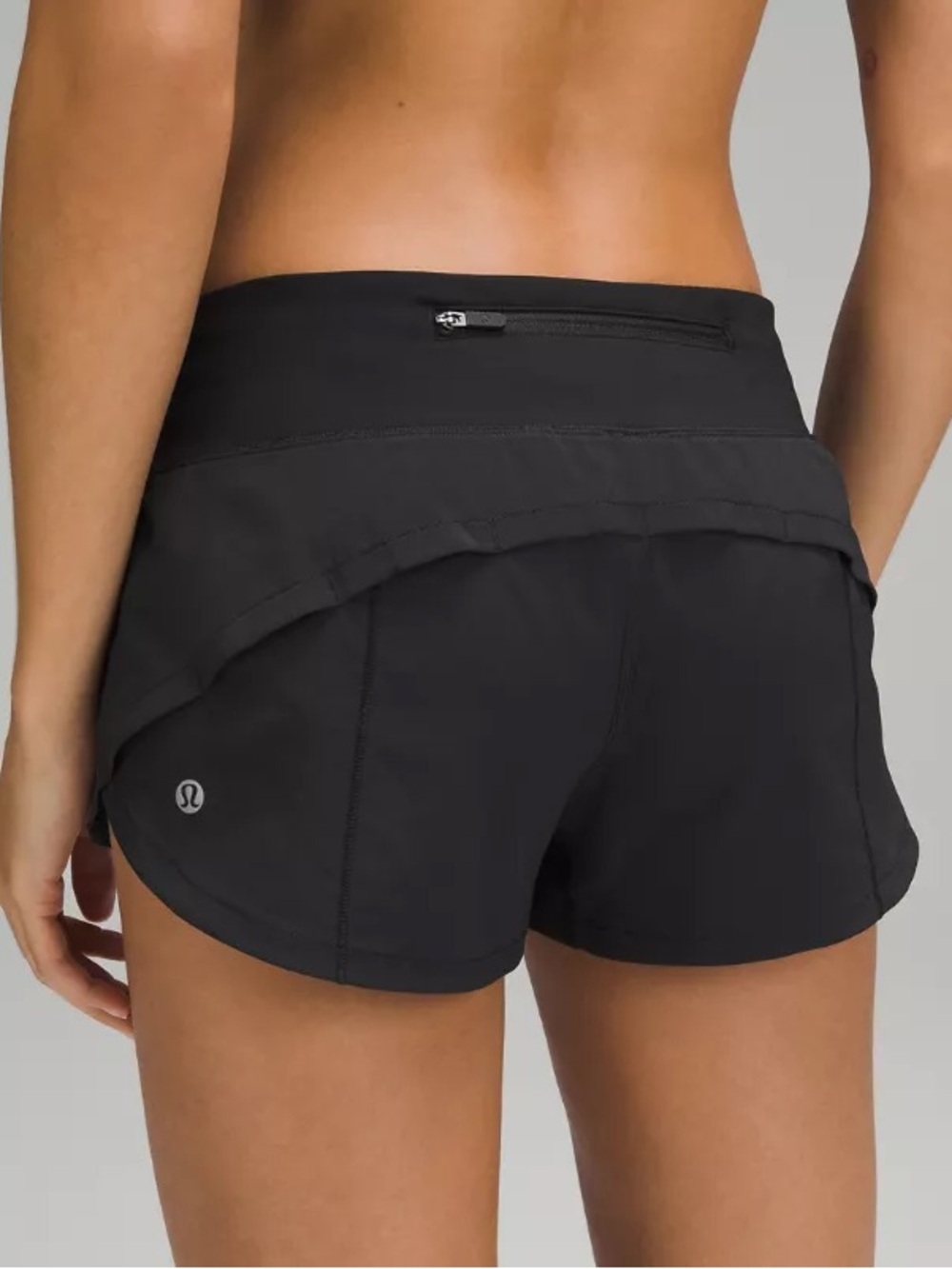 Lululemon Women’s Speed Up Low Rise 2.5 inch Black Lined Running Shorts